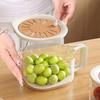 Fruit Strainer 2 In 1 Drainer And Strainer Multi-function Drain Basket Fruit Vegetable Washing Basket With Lid Drainer Tool Bowl