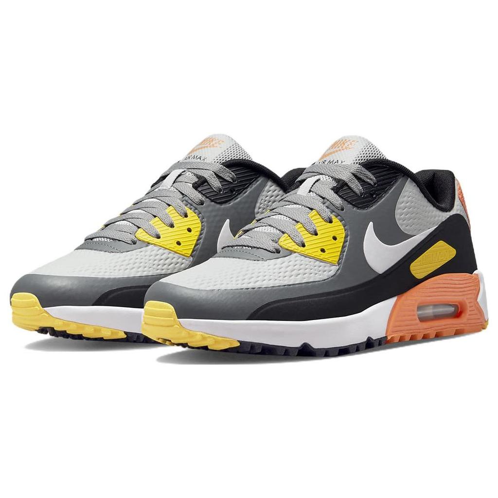 Nike Кроссовки Air Max 90 Golf Smoke Grey Black Orange Унисекс Серый-Туман Белый CU9978-012