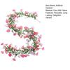 67" Artificial Flowers Vines Garland Fake Morning Glory Hanging Vines Faux Silk Spring Floral Garland for Mantel Wall Fence Wedding Banquet Decor