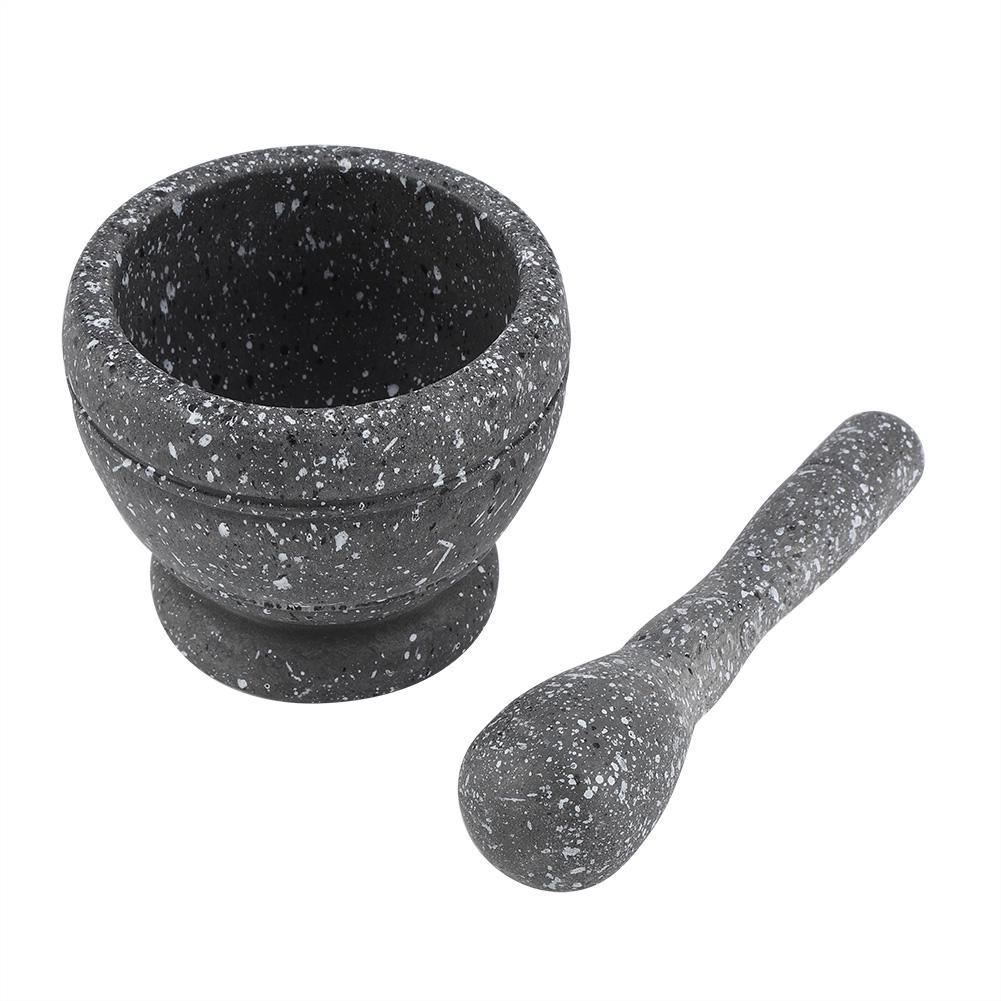 Spice Grinder Pestle Set Spices Mortar Pestle Set, Stone Grinder Granite Mortar Mortar Pestle Set, 6 Inch for Home Kitchen