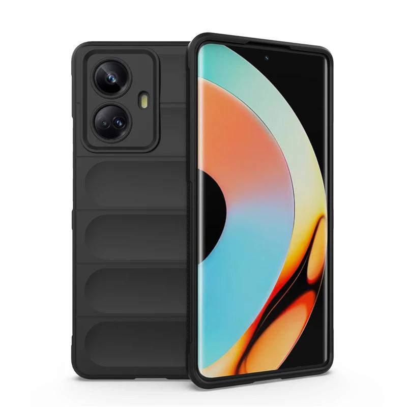 Чехол для OPPO Realme 10 Pro Plus 5G, задняя крышка, чехол для телефона, жидкий силикон, противоударные чехлы, защитный чехол Funda Coque