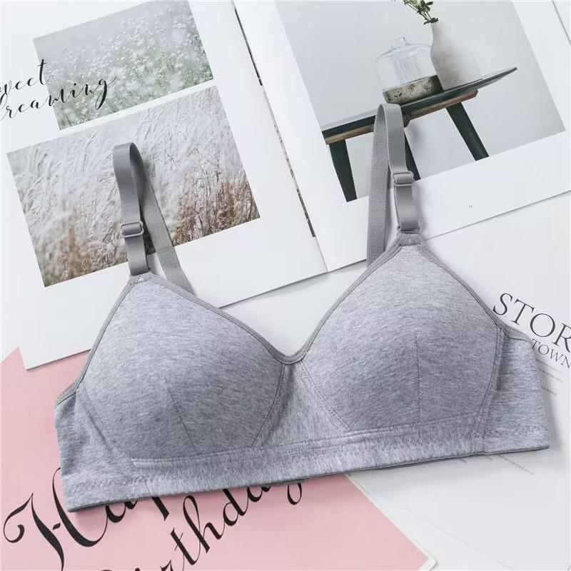 Нижнее белье с чашкой AB для девочек-подростков, женский беспроводной бесшовный бюстгальтер для девочек, дышащий тренировочный бюстгальтер