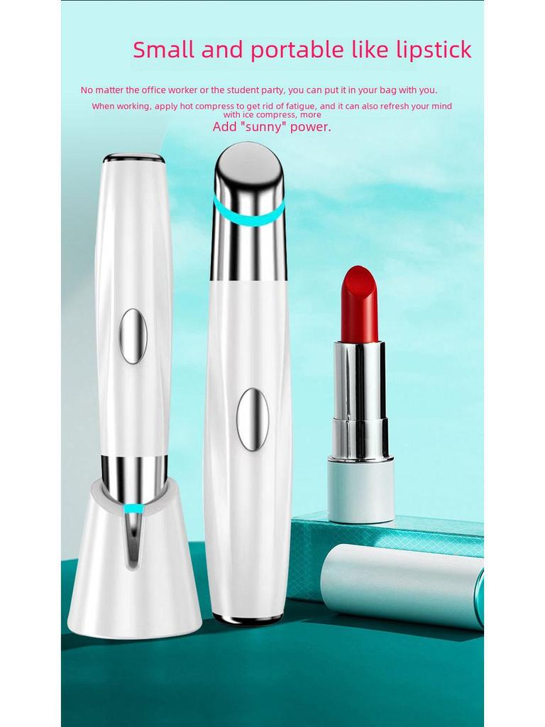 Массажер для глаз Beauty Pen: Подогреваемая вибрация для уменьшения темных кругов и морщин