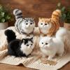 Пушистая Мягкая Плюшевая Кукла-Котёнок Игрушка Искусственный Симулированный Кот Реалистичная Мини-Кошка Плюшевая Игрушка Декор для Дома