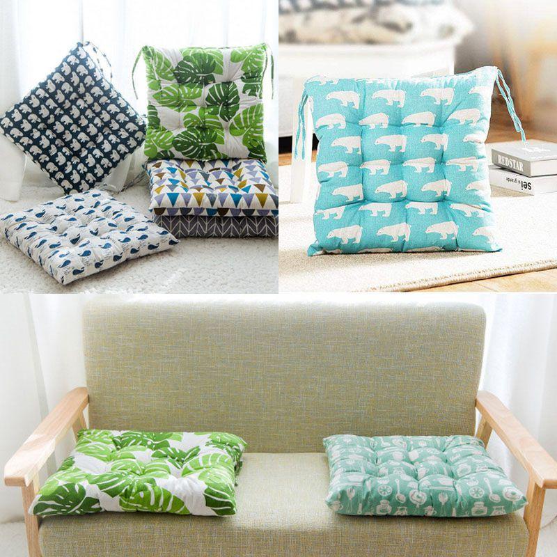 Durable And Reliable Cotton Linen Cushion With Soft Touch For Garden Dining Chairs