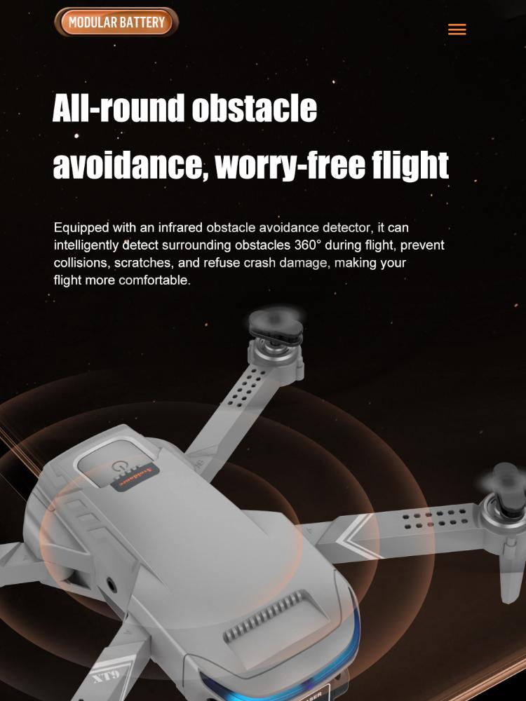 Дрон 4K Профессиональный GPS 5 км Dual HD Квадрокоптер с камерой с обходом препятствий на 360 градусов 5G WiFi VS XT9 Mini Drone RC Quadcopter