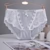 Нижнее белье женское, хлопковое, удобное, модное, со средней талией, сексуальное, дышащее, без следов, женские кружевные, большие треугольные брюки