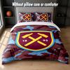 Футбольный Дизайн West Ham United Комплект Постельного Белья 1 Пододеяльник + 2 Наволочки Мягкое Дышащее Домашнее Постельное Белье