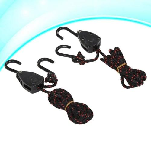 iplusmile Rope Ratchet, Hook Pulley, Loading Strap, Max Load: 68kg, Locking, Heavy-Duty, Adjustable 1/8" Strap, Easy To Use, Fastening, Multi-Purpose,