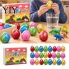 Dinosaur Egg Advent Calendar with 24 Water Hatching Eggs, Color Crack Grow Christmas Countdown Gifts Dino Educational Toy for Kids, Gift Party Favors
