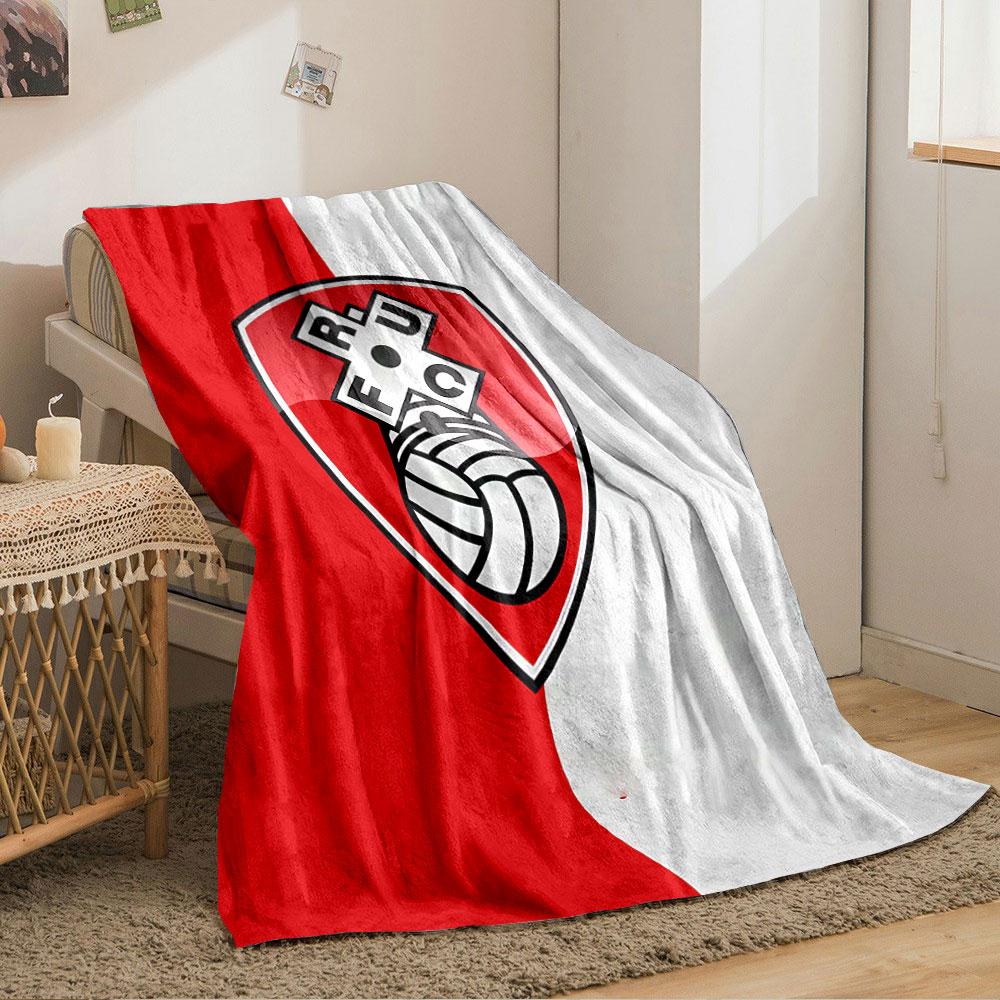 Red and Gray Shield Pattern Blanket for all seasons blanket lunch break throw gift