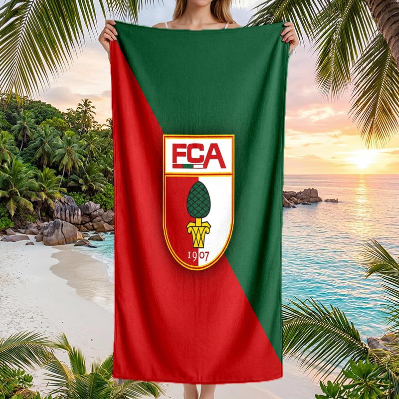 FC Augsburg FC print Quick Dry Beach Towel Microfiber Absorbent Portable Travel Swimming Towel