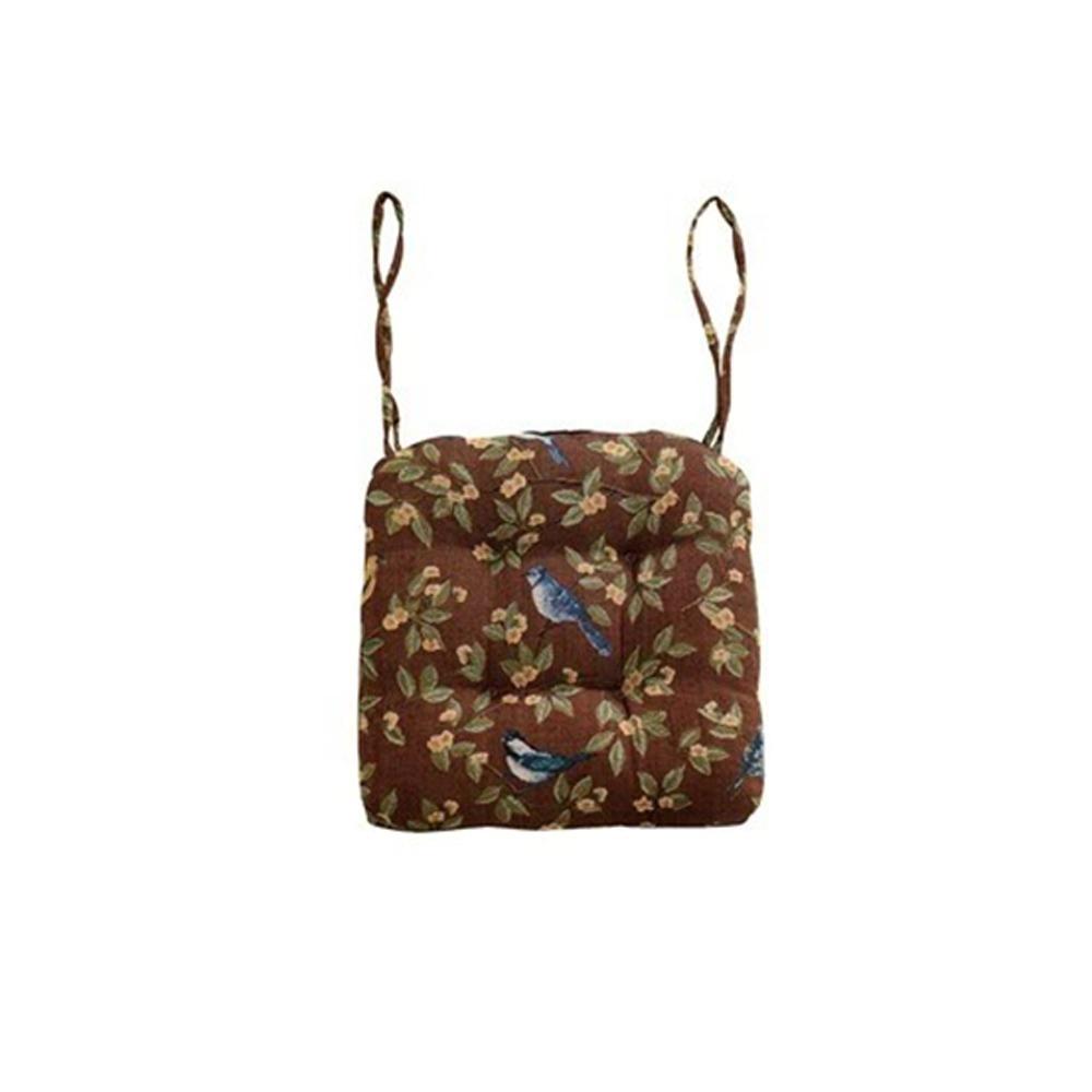 Нескользящая подушка на сиденье Утолщенная подушка для офисного сиденья Винтажная подушка для обеденного стула Для дома и офиса