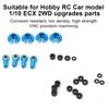 Link Rod End Ball Joint RC Spare Parts Accessory for 1 10 ECX 2 Wheel Drive RC CarBlue ECX1038B