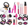 Детский набор макияжа без пигментов: Помада, Пудра, Тени для век, Аксессуары