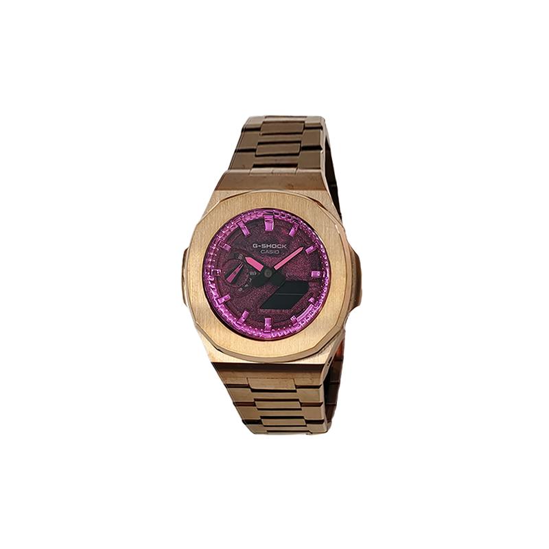 Casio Индивидуальные часы модифицированная серия Farmer Oak корпус из нержавеющей стали водозащита 200 метров GA-2100SKE-7A модифицированные-ste GA-2100SKE-7A