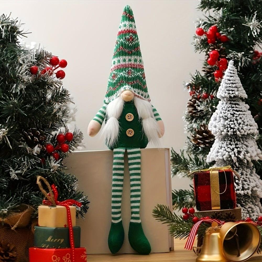 Handmade Christmas Faceless Doll Cartoon Xmas Gnomes Elf Dolls New Year Festival Gifts