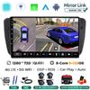 Android 14 Автомобильное радио для Seat Ibiza 6j 2009 - 2012 Мультимедийный видеоплеер QLED сенсорный экран GPS-навигация Carplay Auto Stereo