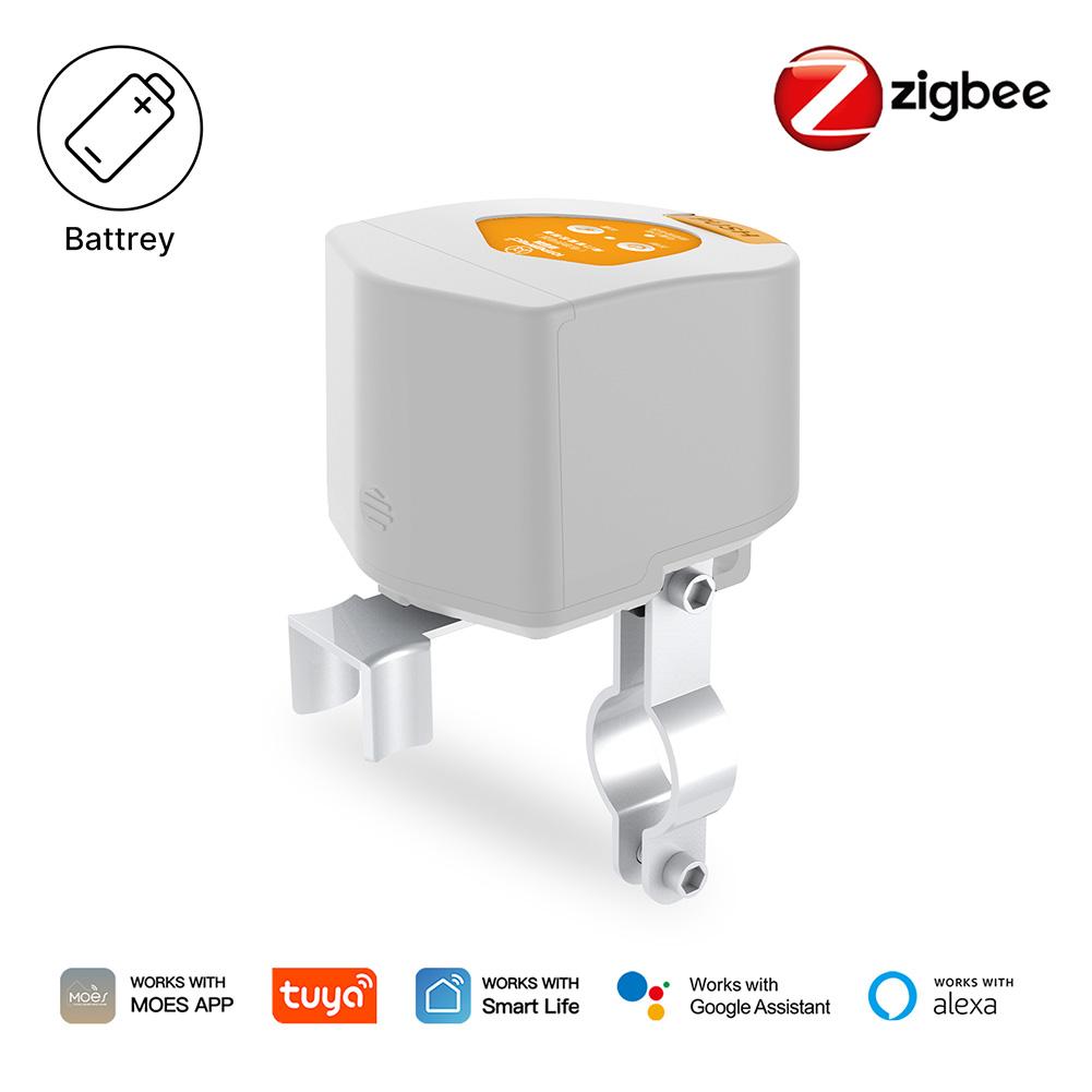Для ZigBee Умный контроллер клапана воды, газа с батарейным питанием Совместимый с Alexa и Google Home Умный привод клапана воды