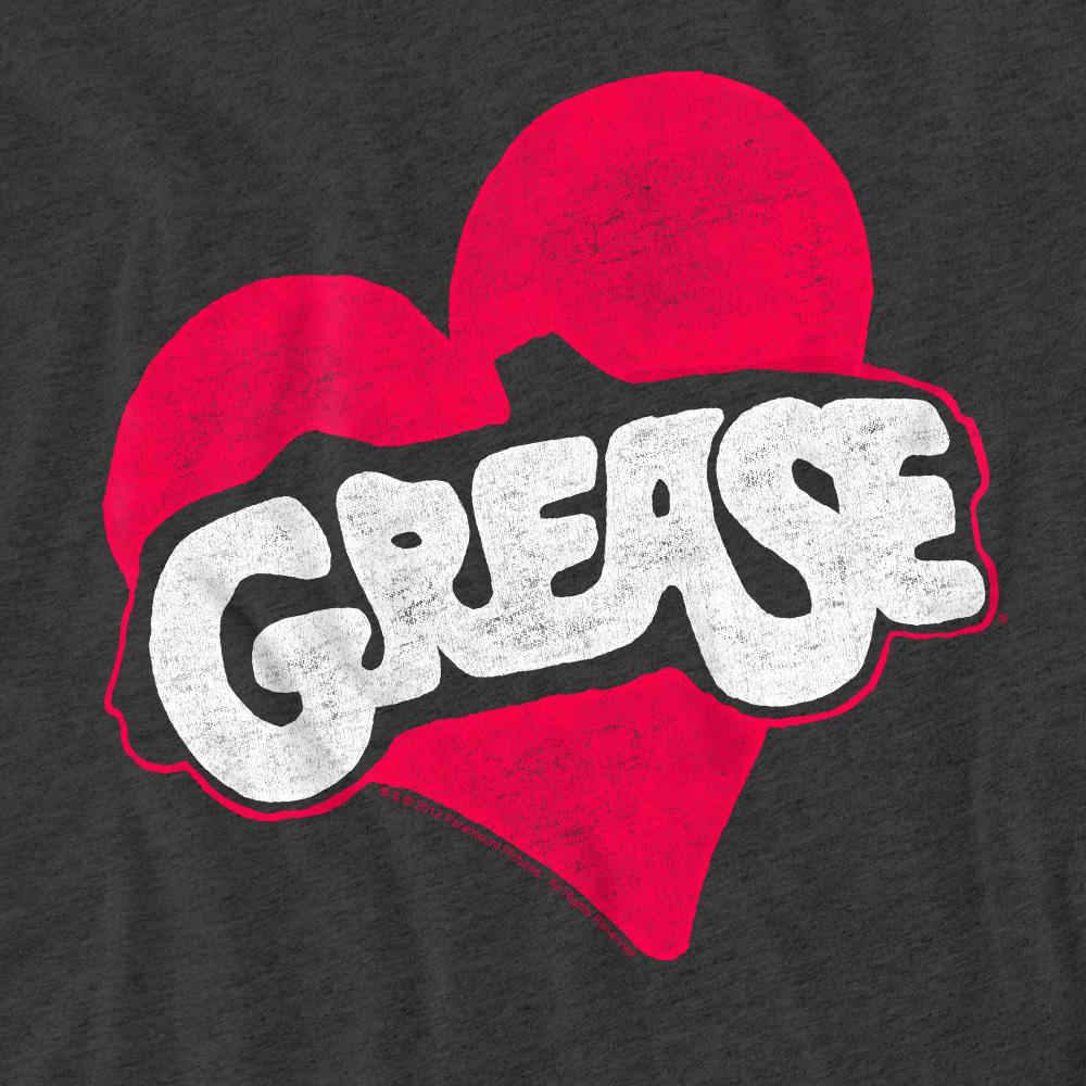 Grease Unisex Adult Heart T-Shirt