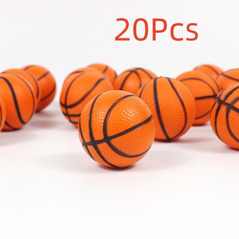6-20Pcs Children Mini Soft Pu Basketball Toys Anti Stress Relief Ball Soft Foam Rubber Squeeze Balls Motion Toys Birthday Gifts