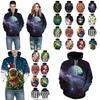 Festive Men Women Christmas 3d Graphic Printed Hoodie Sweatshirt Jumper Tops