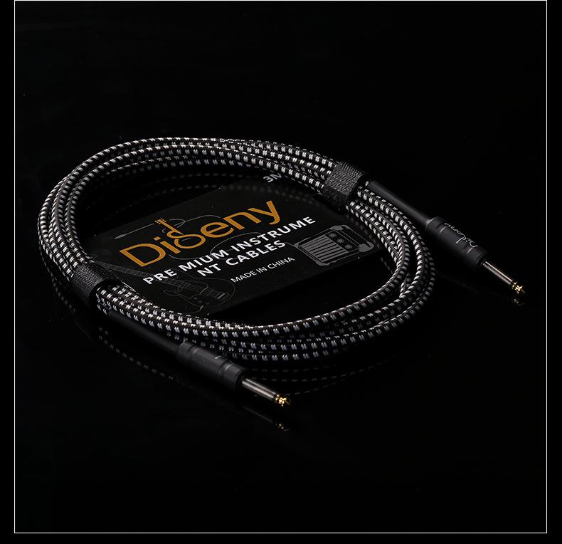 Noise-Cancelling 6.5mm Guitar Patch Cable - 3m/10m for Electric/Bass/Acoustic Amplifiers