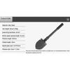 Outdoor Engineer Shovel Multifunctional Vehicle Military Shovel, Shovel Portable Folding Fishing Small Shovel Ordnance Shovel