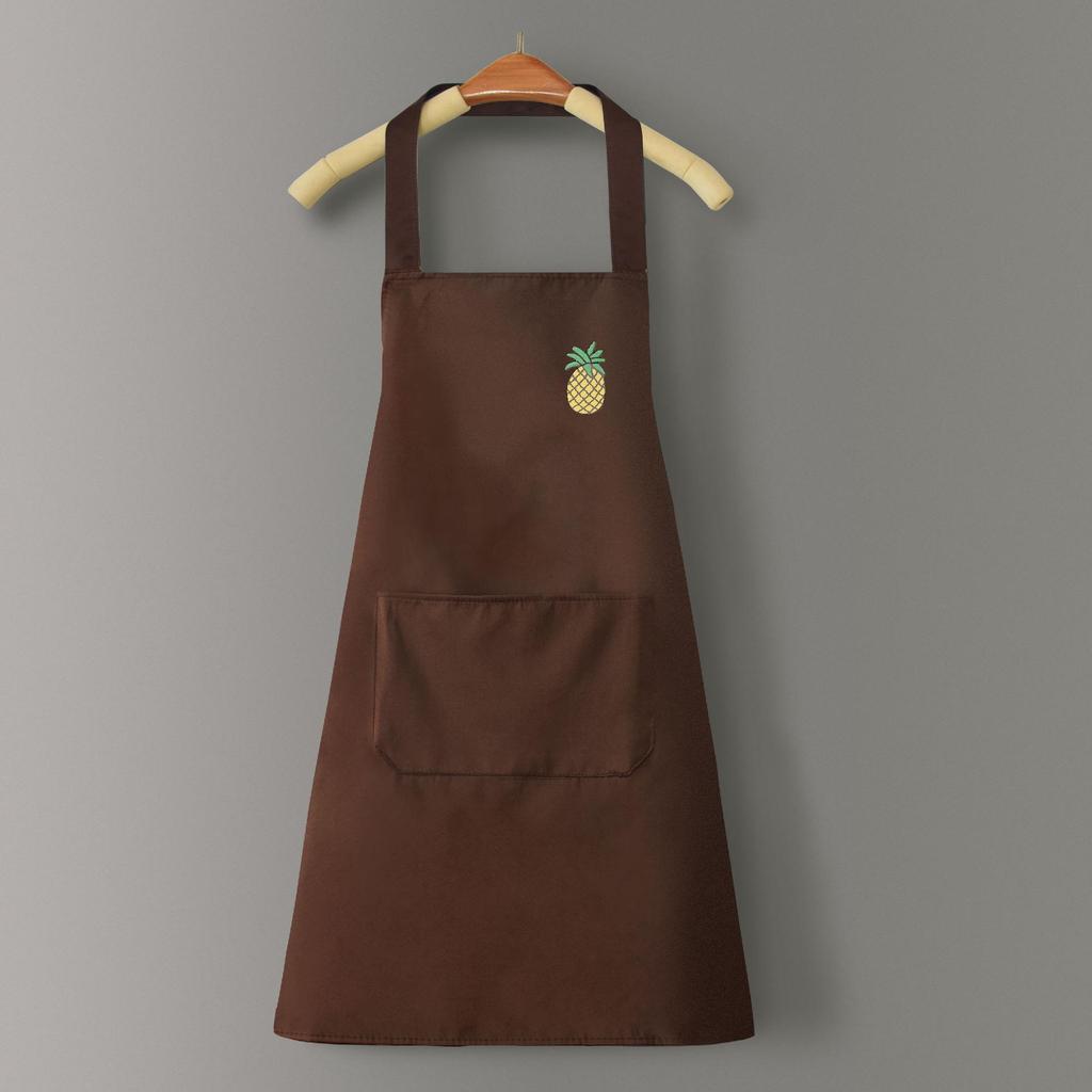 Women's Waterproof PVC Apron with Cooking Sleeves - Oil-Proof, Customizable, Half-Length Waist Design