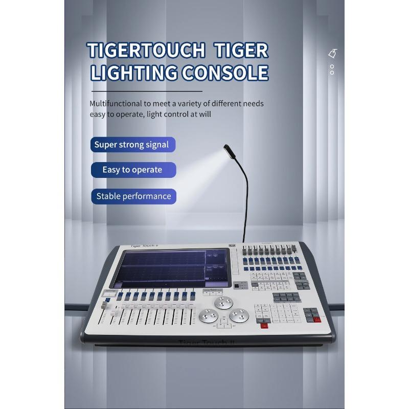 Tiger Touch 2 DMX Stage Light DJ Equipment System11.1/16 Intel I7cpu Tiger Touch Ll Console For Disco Party Moving Head Light Pa