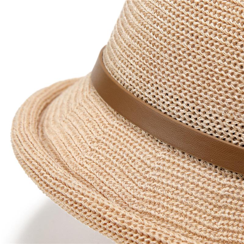 Летняя защита от солнца с тонким куполом, рыбацкая шляпа, модные и универсальные солнцезащитные пляжные шляпы для женщин