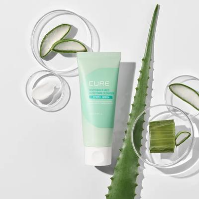 [Kim Jungmoon Aloe] Cure Успокаивающая и мягкая пенка для умывания с алоэ 100 мл x 1