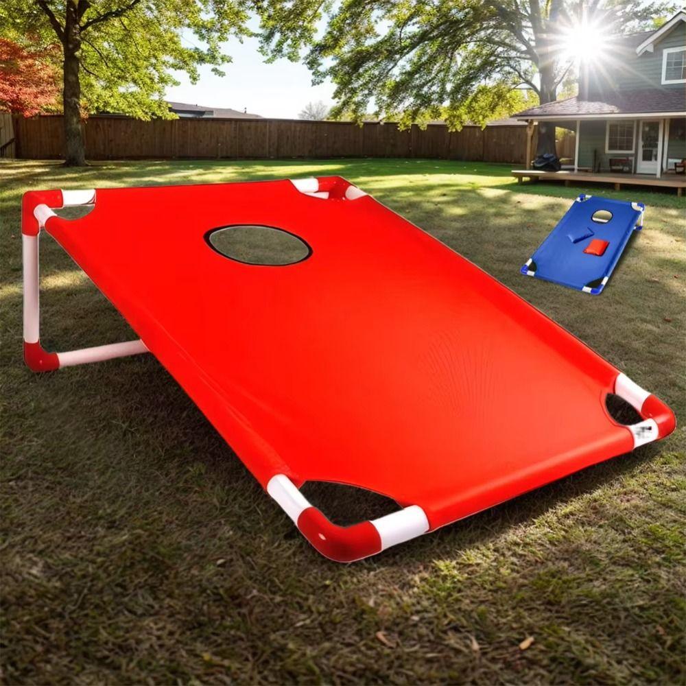 Red Blue Bean Bags Game Throwing Cornhole Game Board Portable Cornhole Set  Sports Toys