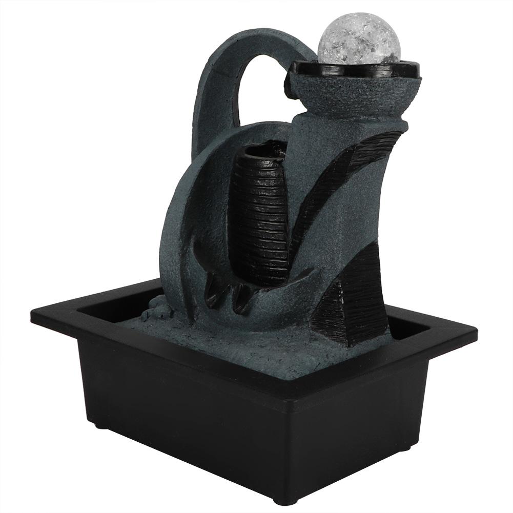 Настольный фонтан для внутреннего использования с водяным насосом и светодиодной подсветкой для домашнего офиса