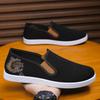 Lightweight Soft-soled Breathable Canvas Shoes New Ethnic Style Embroidered Cloth Shoes Versatile Men's Cloth Shoes
