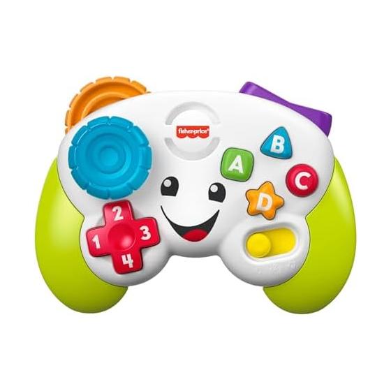 Fisher Price двуязычный игровой контроллер игрушка для малышей/малышей развивающая/обучающая игрушка цифры английский язык от 6 месяцев и старше JFH38