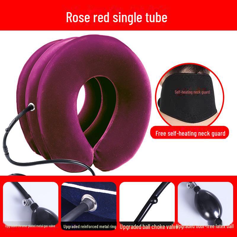 Надувное шейное поддерживающее устройство для вытяжения шеи и обезболивания