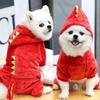 Новые мягкие теплые комбинезоны для домашних животных, собак, флисовые пижамы, маленькие щенки, пальто, худи, наряды для собак, кошек, одежда