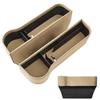 Car Seat Gap Storage PU Leather Side Storage Convenient Car Large Car Seat Side Pocket for Cell Remote with Drink Fits Water Bottles Up To In and Set