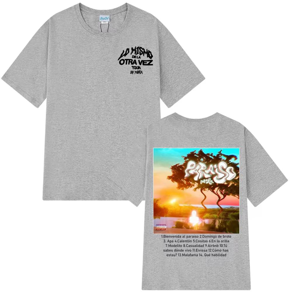 Mora Paraiso Fashion Print T Shirts Men Women Harajuku Hiphop Tshirt Shortsleeved Streetwear Oversized Cotton ONeck Tshirts