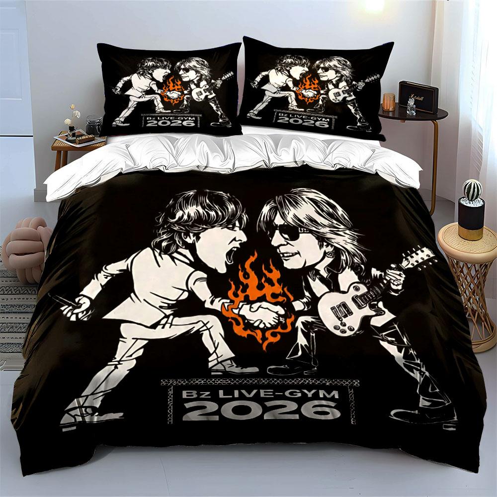 "Cartoon Band Fire Graphic" Bedding Duvet Cover Set Duvet Cover Pillowcases (1*Duvet Cover 2*Pillowcases, without duvet insert)
