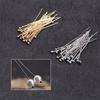 100Pcs/Lot Ball Pins Silvery Golden Plated Head Pin for Beads Threading Jewelry Making DIY Craft Handmade Accessories
