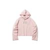 Женская толстовка с капюшоном Li Ning Sports Fashion Series с вышитыми буквами, светло-розовая AWDR374-4