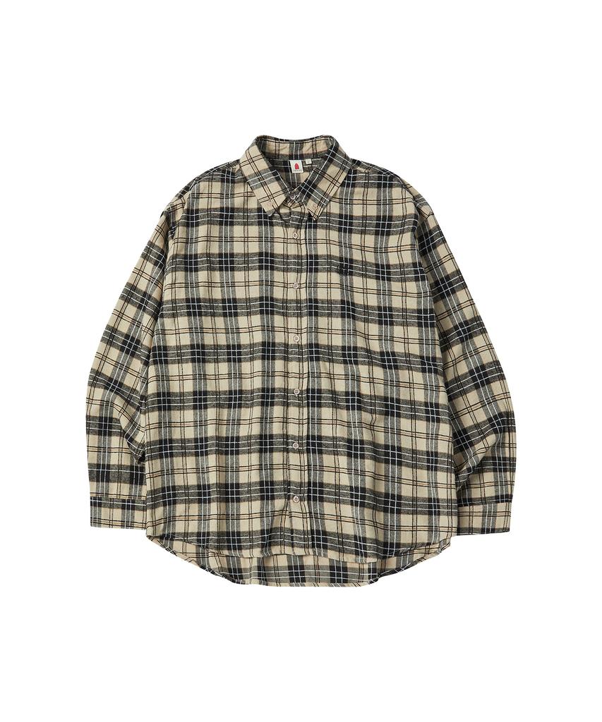 COMONINOZ Flanel Check Shirt [Black]