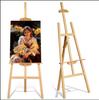 Складной деревянный мольберт для студента-художника: Штатив для рисования, эскизов, живописи маслом и выставок.