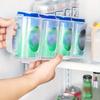 Ящик для хранения, 4-секционный прозрачный пластиковый ящик для хранения банок из-под газировки, переносной органайзер для банок из-под газировки, для кухонных столешниц, шкафов и холодильника