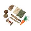 Hamster Chew Toys Set Teeth Care Small Pets Chewing and Playing Molar Toys Accessories for Rabbits
