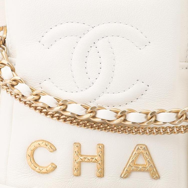 Chanel 22c Металлическая Цепь Двойной Карман Кожаная Цепь Ромбовидный Узор Коровья Кожа Сумка для Камеры Сумка-Почтальон Хиппи Сумка Наплечная Сумка-Почтальон