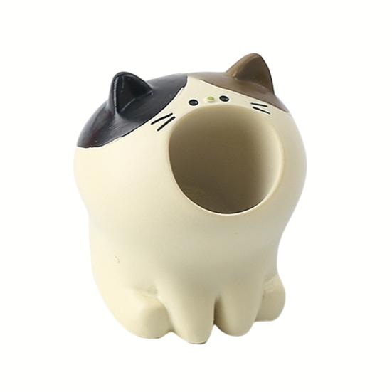 Милый держатель для зубных щеток в виде животного, забавный полимерный держатель для ручек, мини-подставка для одной зубной щетки в виде животного, органайзер для ванной комнаты для столешницы в туалетной комнате, офиса