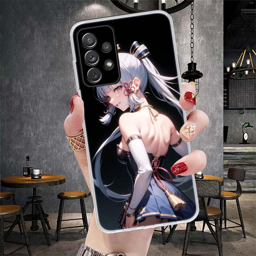 Чехол для телефона Genshin Impact Kamisato Ayaka для Samsung Galaxy A12 A22 A32 A52 A72 A02S A51 A50S A71 A70 A31 A20S Note 20 Ultra S10